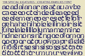 Creating Families font