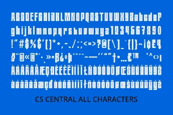 CS Central font