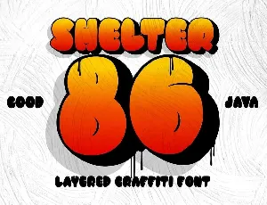 Shelter 86 font