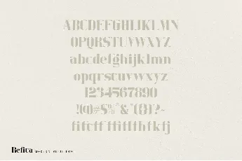 Refita font