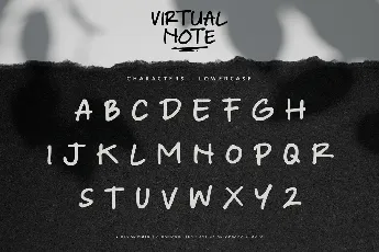 Virtual Note font