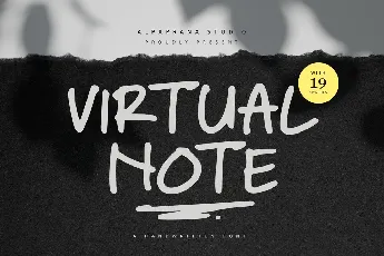 Virtual Note font