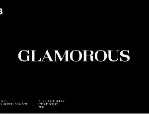 GLAMOROUS TRIAL font