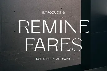 Remine Fares font