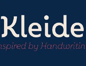 Kleide Family font