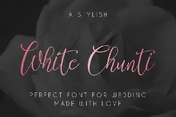 WhiteChunti Script font