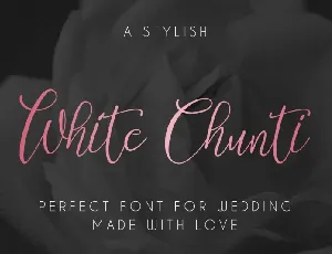 WhiteChunti Script font