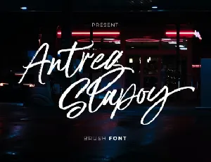 Antreg Slapoy Typeface font