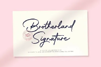 Brotherland Signature font