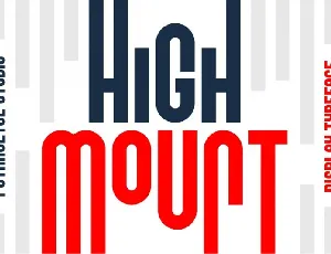 High Mount Typeface font