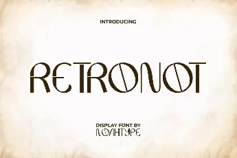 RetronotDemo font