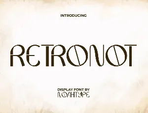 RetronotDemo font