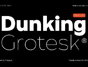 Dunking Grotesk font