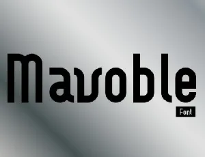 Mavoble font