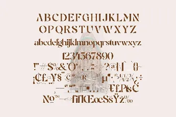 Brogte font