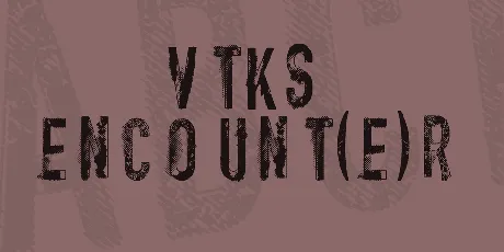 vtks encount(e)r font