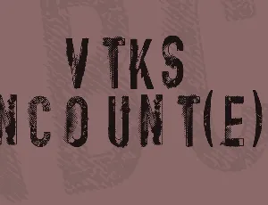 vtks encount(e)r font