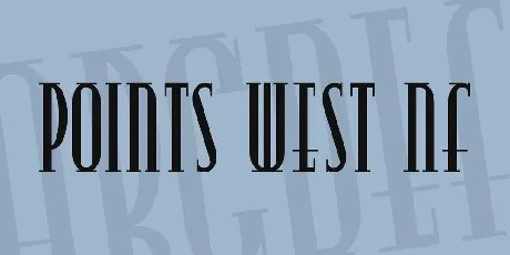 Points West NF font