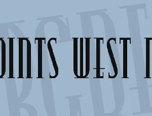 Points West NF font