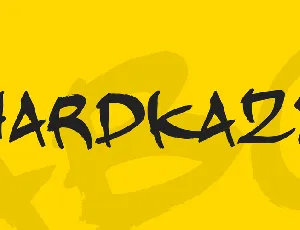 Hardkaze font