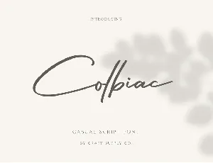 Colbiac font