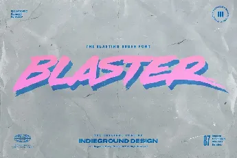 Blaster Brush font