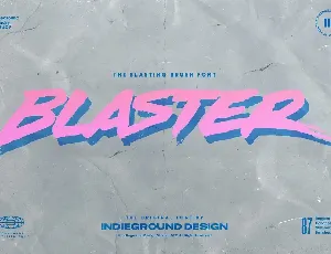 Blaster Brush font