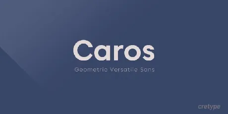 Caros Family font