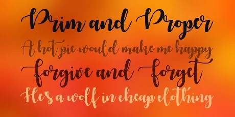 Autumn in November font