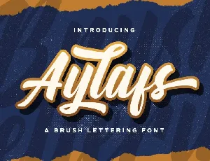 Aylafs Bold Script font