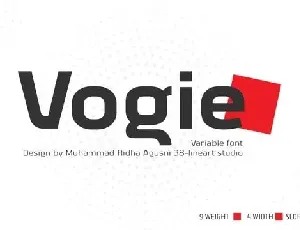 Vogie Sans Serif font