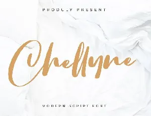 Chellyne Script font