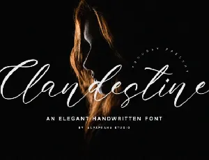 Clandestine font