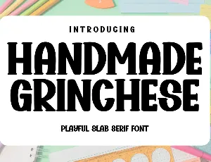 Handmade Grinchese font