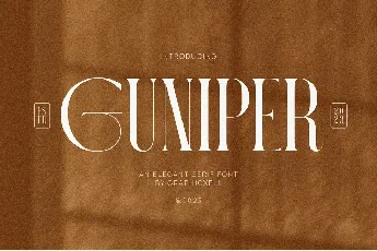 Guniper font