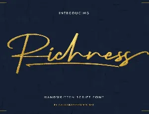 Richness font