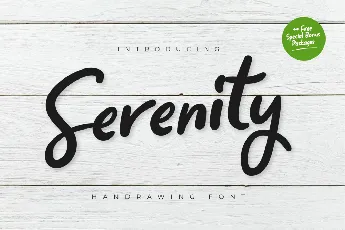 Serenity font