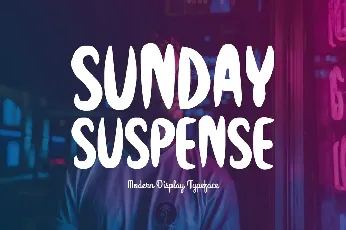 Sunday Suspense font