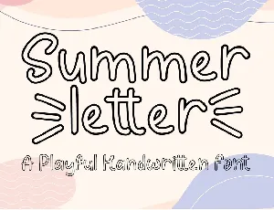 Summer Letter font