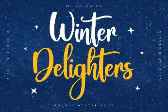 Winter Delighters font