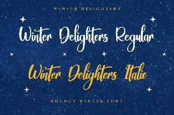 Winter Delighters font