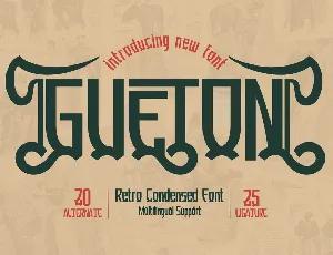 GUETONtrial font