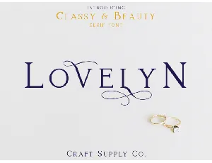 Lovelyn Serif font