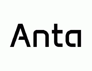 Anta font