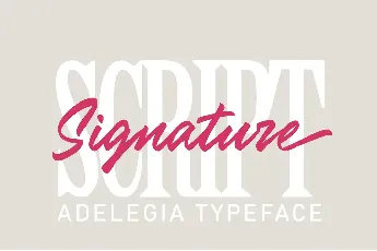 Adelegia font