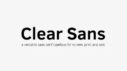 Clear Sans Family font