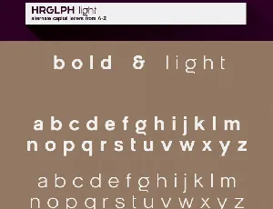 HRGLPH Family font