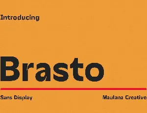 Brasto font