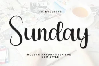 Sunday Handwritten font