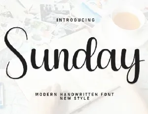 Sunday Handwritten font